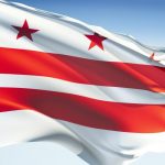 District of Columbia Flag for Engineering Continuing education PDH for DC PE